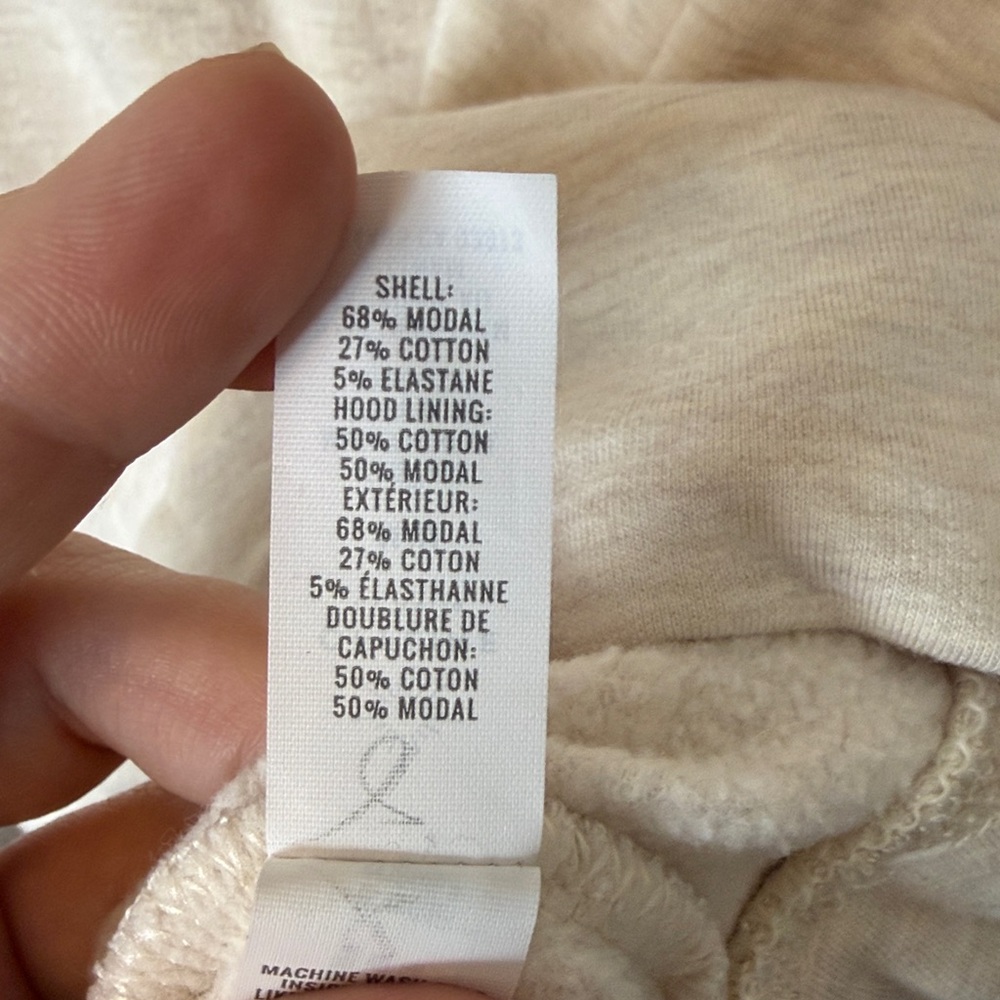 Aerie Cream Hoodie Sweater - Picture 4 of 4